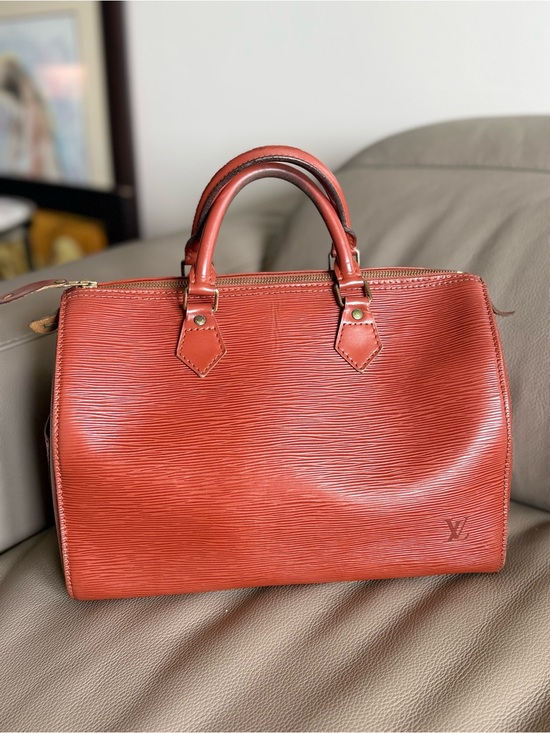 Louis Vuitton Handbags - Louis Vuitton Epi Leather Speedy 30 Handbag - Kenyan Brown/Fawn (Dec 1993)